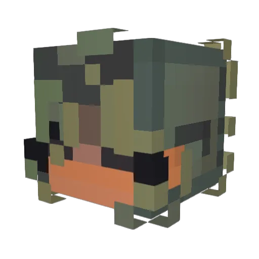 okayNiyah Minecraft avatar head, 3D render