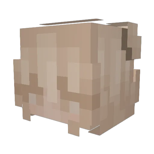 okayabbi Minecraft avatar head, 3D render