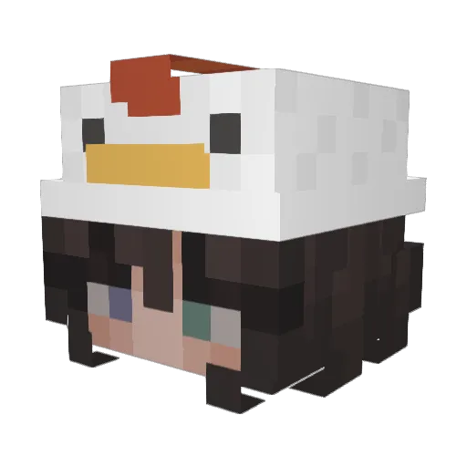 okayboks Minecraft avatar head, 3D render