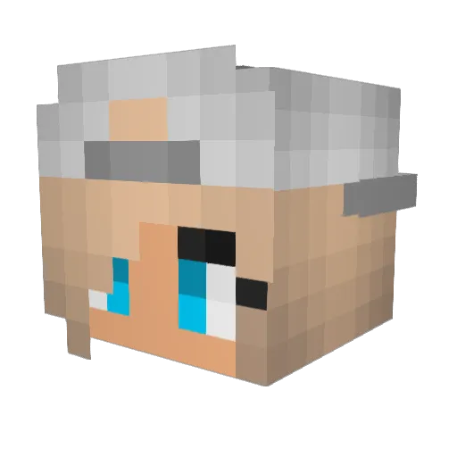 okaykc Minecraft avatar head, 3D render
