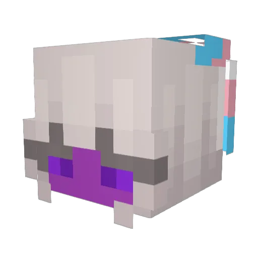 okayriver Minecraft avatar head, 3D render