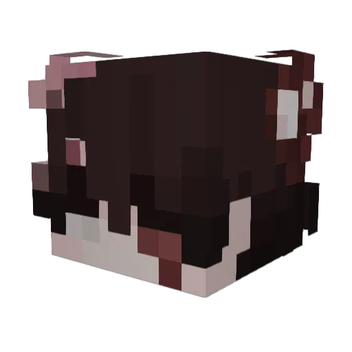 okayroman Minecraft avatar head, 3D render