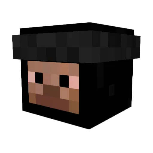 okbongo Minecraft avatar head, 3D render