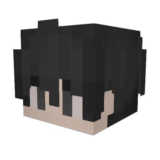 okcenko Minecraft avatar head, 3D render