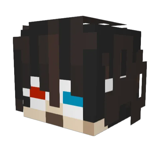 okdapz Minecraft avatar head, 3D render