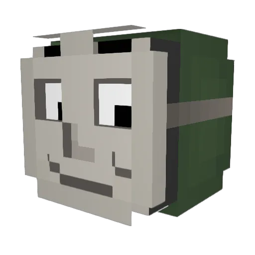 okeg Minecraft avatar head, 3D render