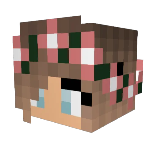 okejj Minecraft avatar head, 3D render