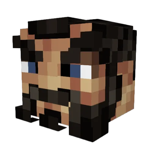 oketda Minecraft avatar head, 3D render