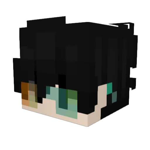 okeygoogle Minecraft avatar head, 3D render