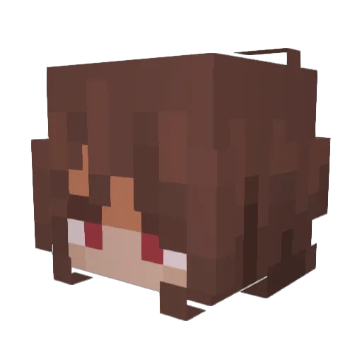 okfn Minecraft avatar head, 3D render