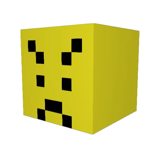 okhongo Minecraft avatar head, 3D render