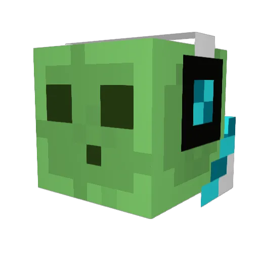 oki04 Minecraft avatar head, 3D render