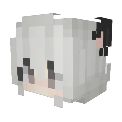 okiidokie Minecraft avatar head, 3D render