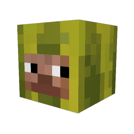 okik Minecraft avatar head, 3D render