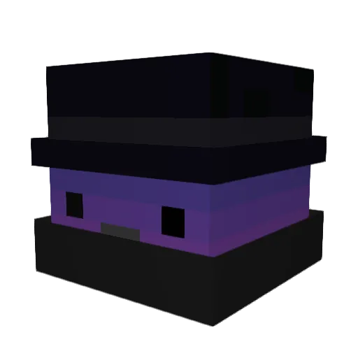 okina_otoko Minecraft avatar head, 3D render