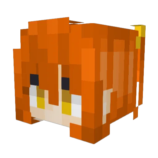 okita63 Minecraft avatar head, 3D render
