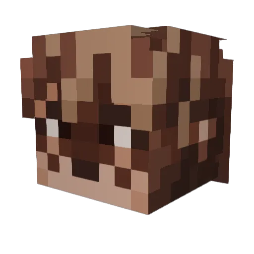 okitoxicc Minecraft avatar head, 3D render