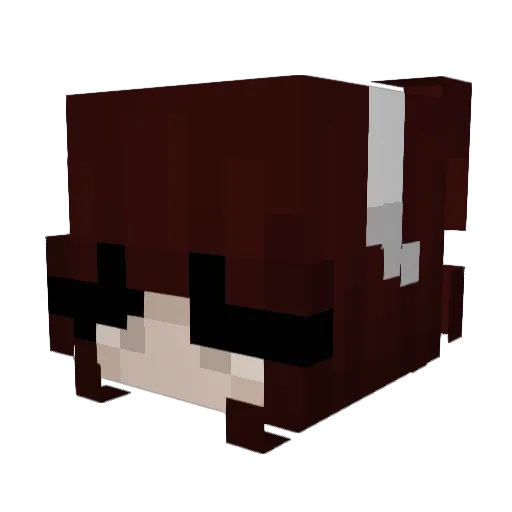 okitu Minecraft avatar head, 3D render