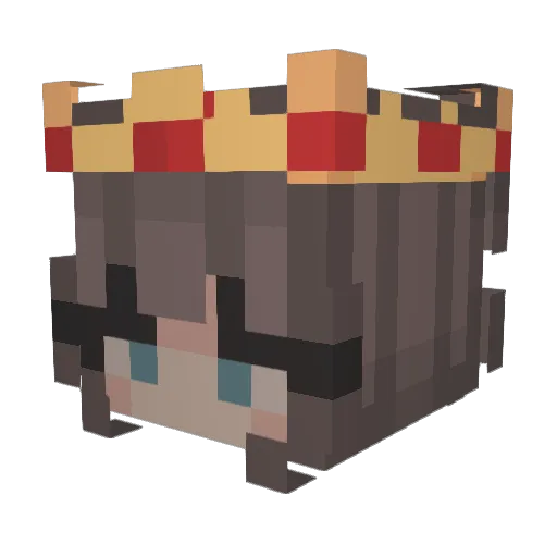 okkay_ Minecraft avatar head, 3D render