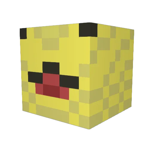 okkerballs Minecraft avatar head, 3D render