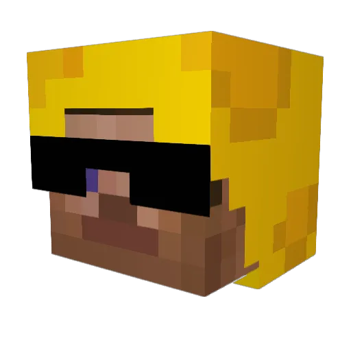 okll0102 Minecraft avatar head, 3D render