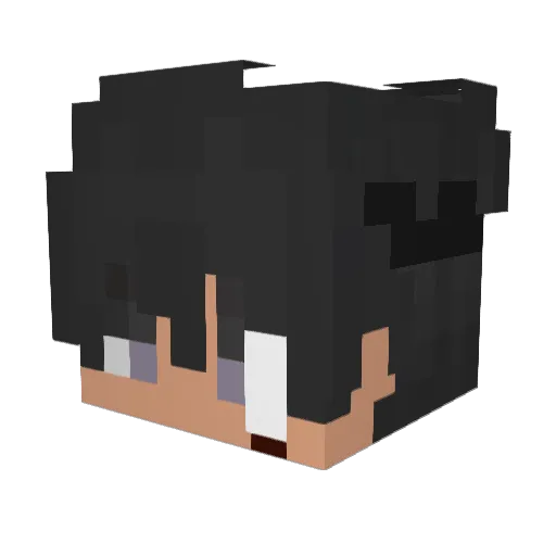 okluc Minecraft avatar head, 3D render