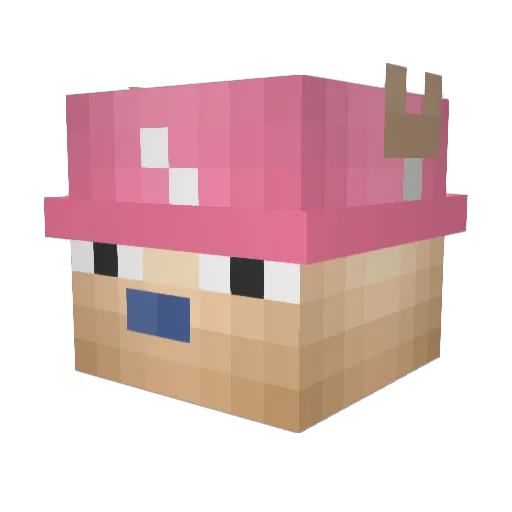 oklyns Minecraft avatar head, 3D render