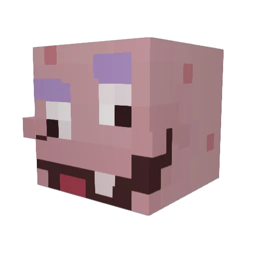 okmoosh_ Minecraft avatar head, 3D render