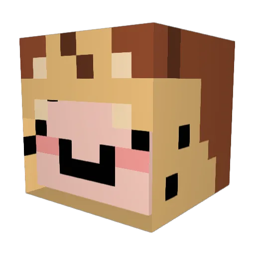 okoge01 Minecraft avatar head, 3D render