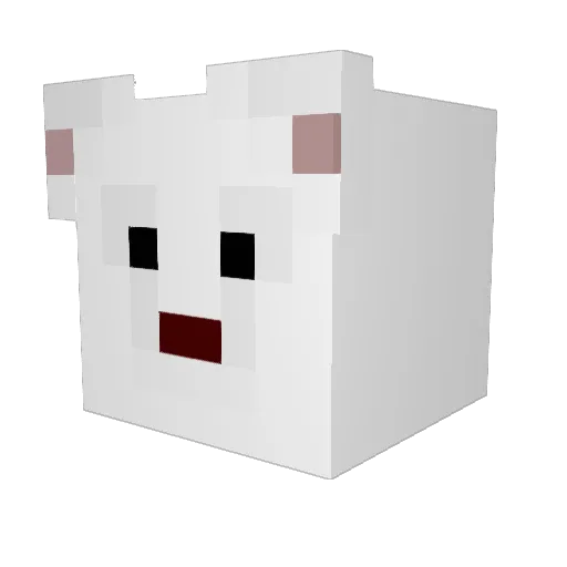 okojo1024 Minecraft avatar head, 3D render