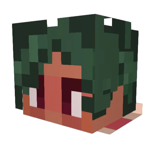 okolrax Minecraft avatar head, 3D render
