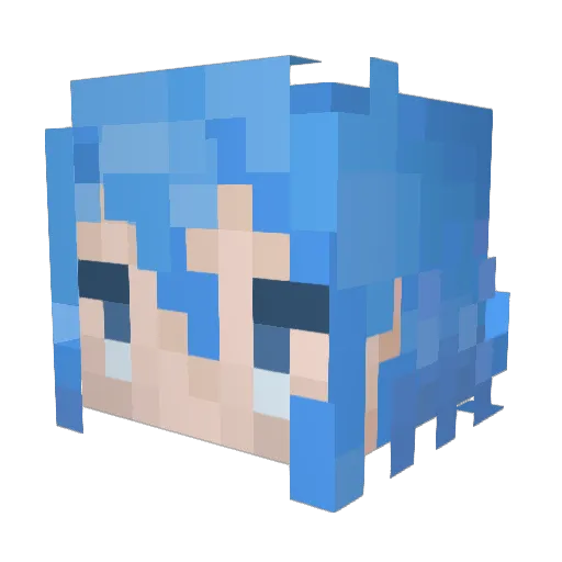 okoriii Minecraft avatar head, 3D render