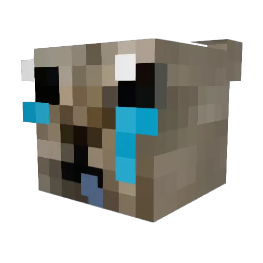 okpa123 Minecraft avatar head, 3D render