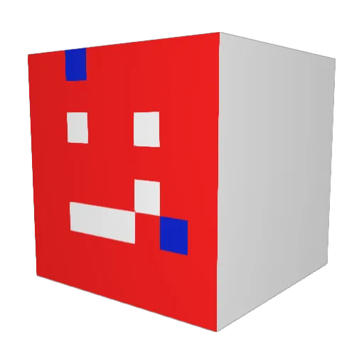 oktypethis Minecraft avatar head, 3D render
