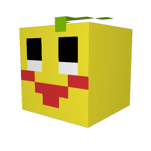 okumao Minecraft avatar head, 3D render