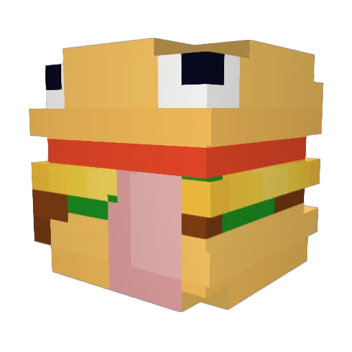 okvelo Minecraft avatar head, 3D render