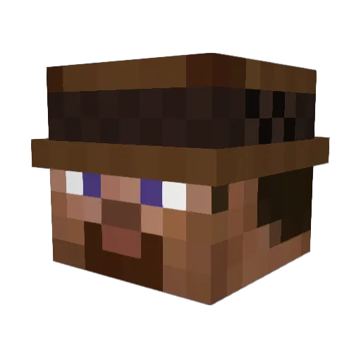 okw3 Minecraft avatar head, 3D render