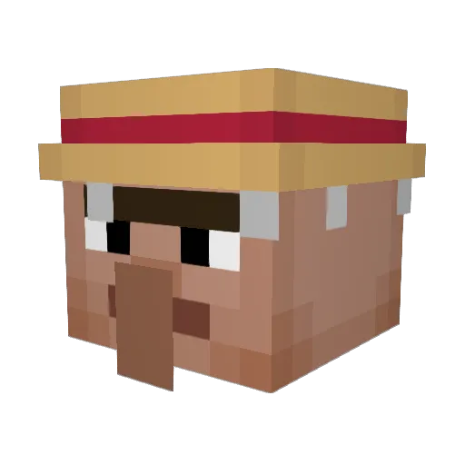 okysh Minecraft avatar head, 3D render