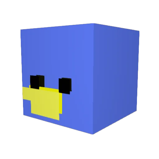 ol1670 Minecraft avatar head, 3D render