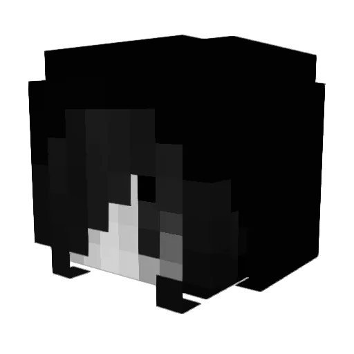 ol1wc1a Minecraft avatar head, 3D render