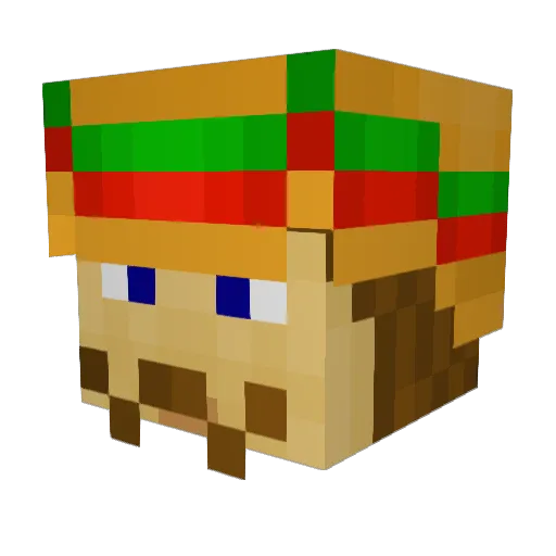 ol2029 Minecraft avatar head, 3D render