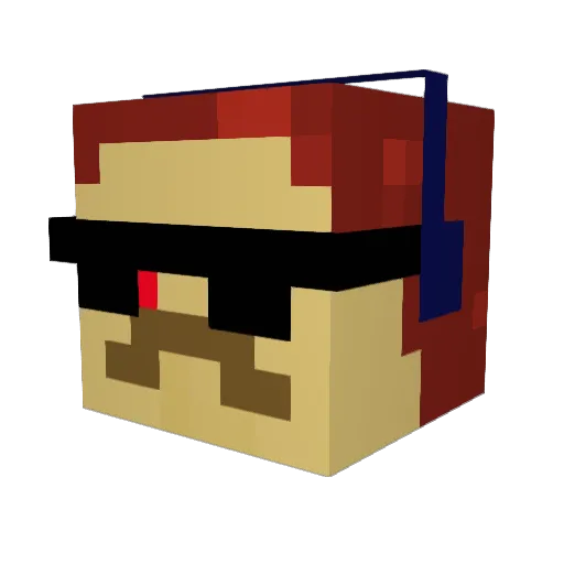 olaakoz Minecraft avatar head, 3D render