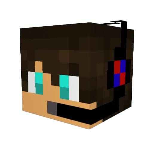 olabike321 Minecraft avatar head, 3D render