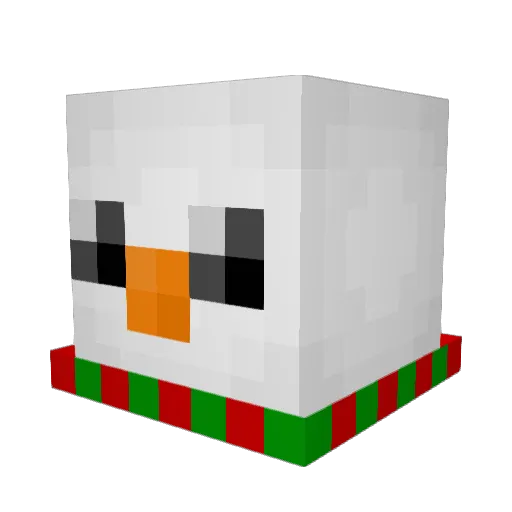 olafdanoob Minecraft avatar head, 3D render
