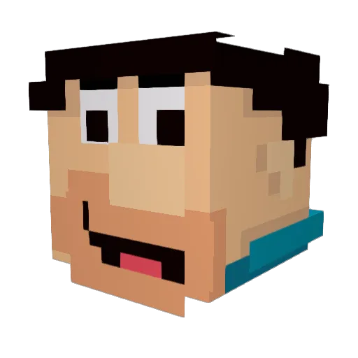 olafslaw Minecraft avatar head, 3D render