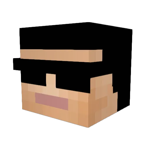olahooves Minecraft avatar head, 3D render