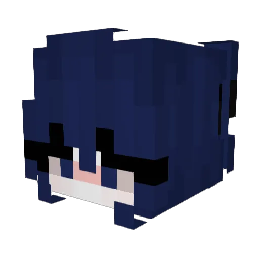 olaluv Minecraft avatar head, 3D render