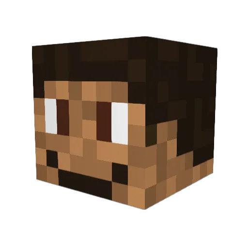 olan1225 Minecraft avatar head, 3D render