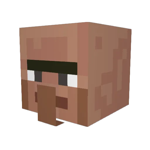 olaveno Minecraft avatar head, 3D render