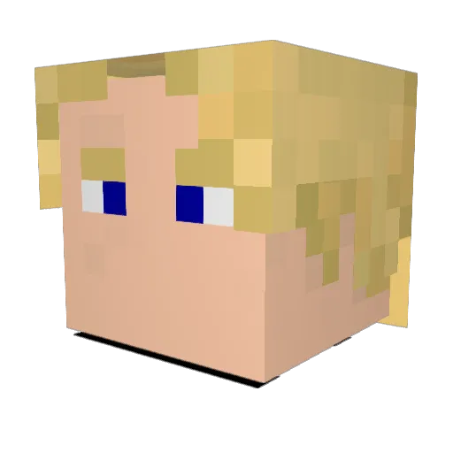olbari Minecraft avatar head, 3D render